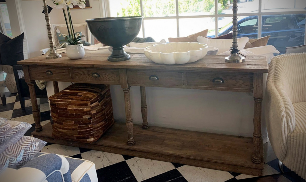 Burton Long Elm Console