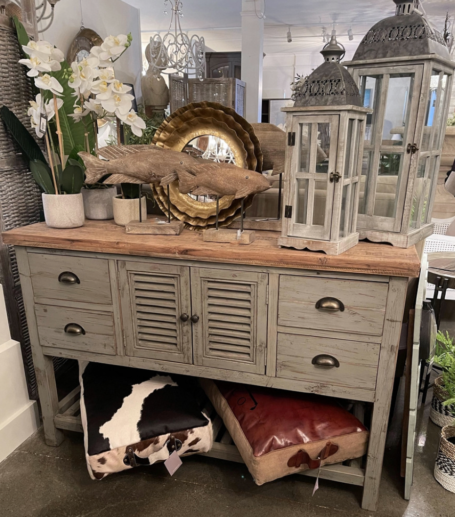 FARMHOUSE OAK & PINE SIDEBOARD
