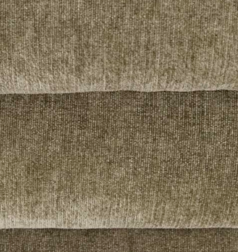 Kennedy Ribbed Square Ottoman - Silver Sage