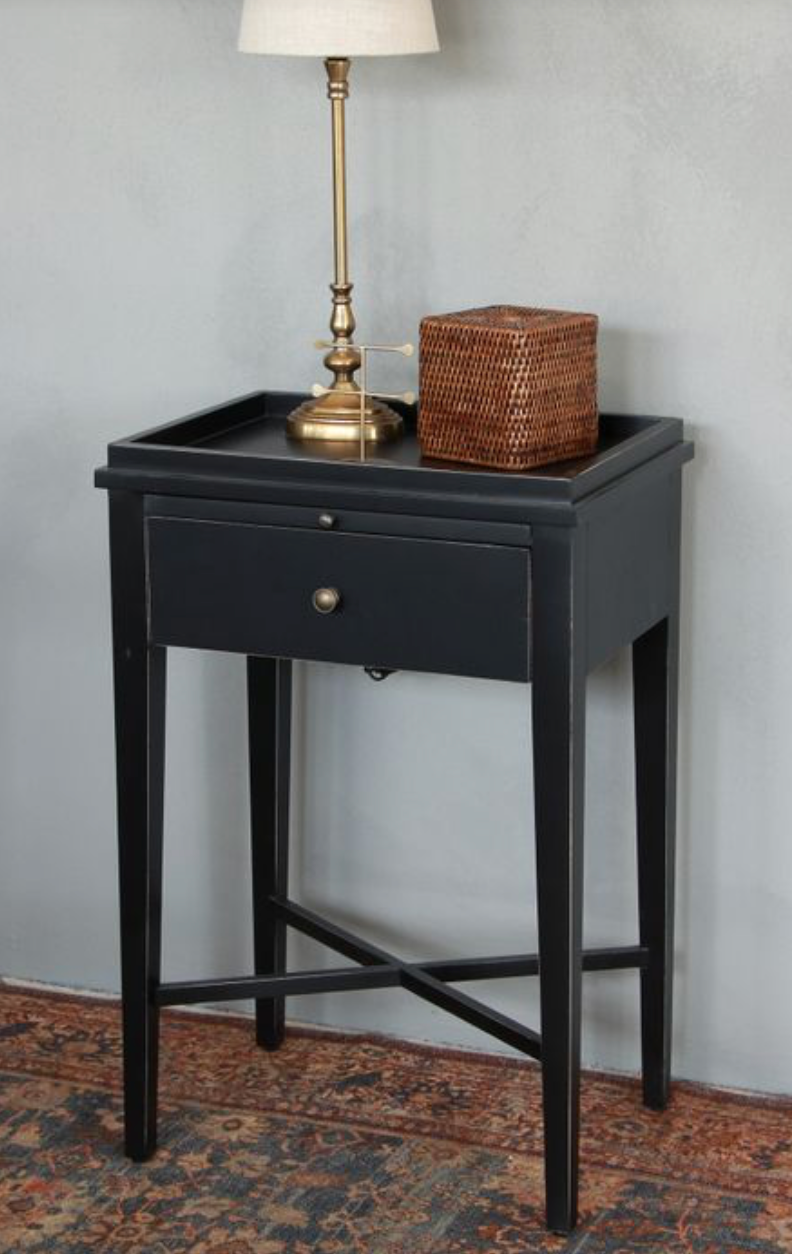 Saskia Bedside Table - Black