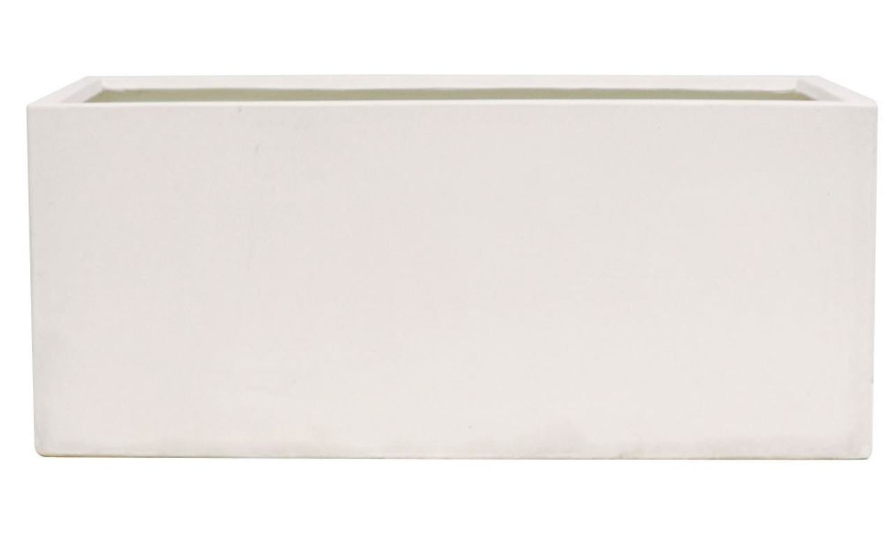 Waihou Planter - White Cement