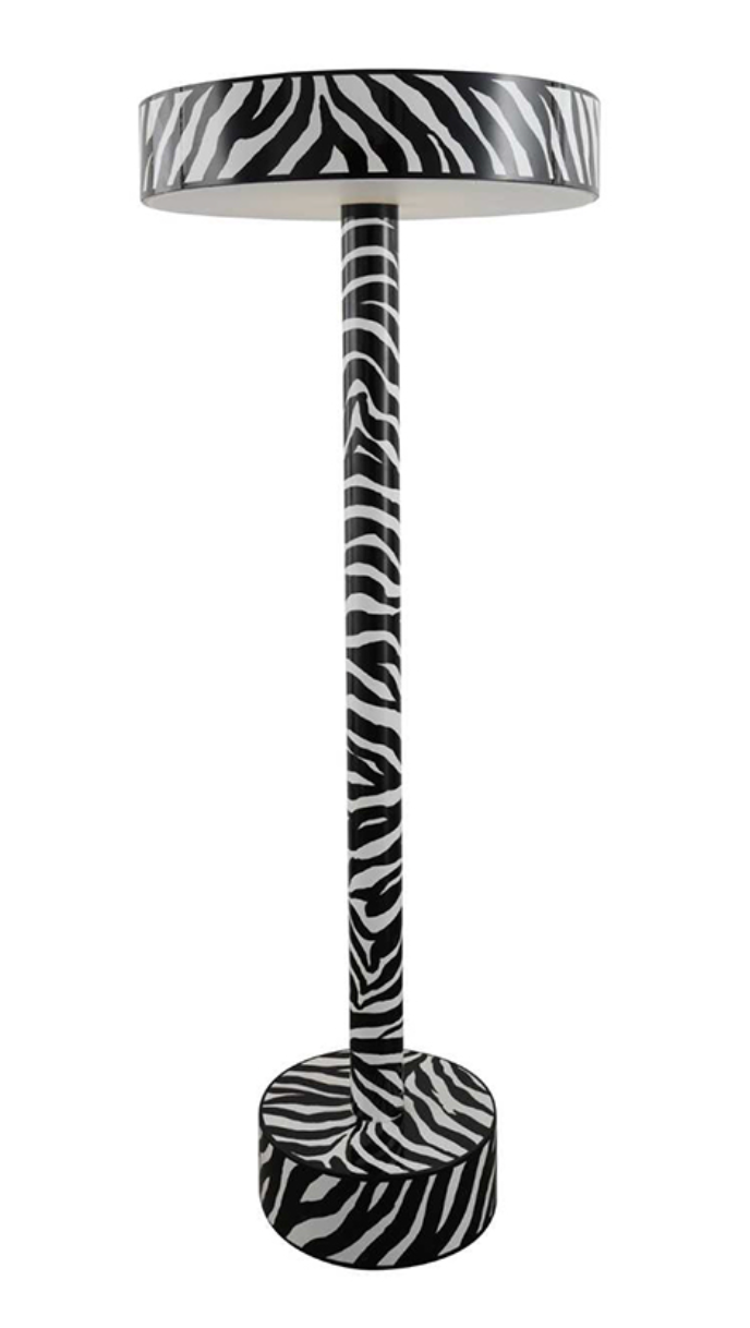 Zebra Metal Floor Lamp