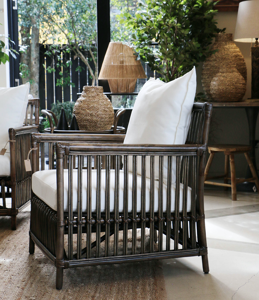 Bermuda Armchair Walnut Rattan