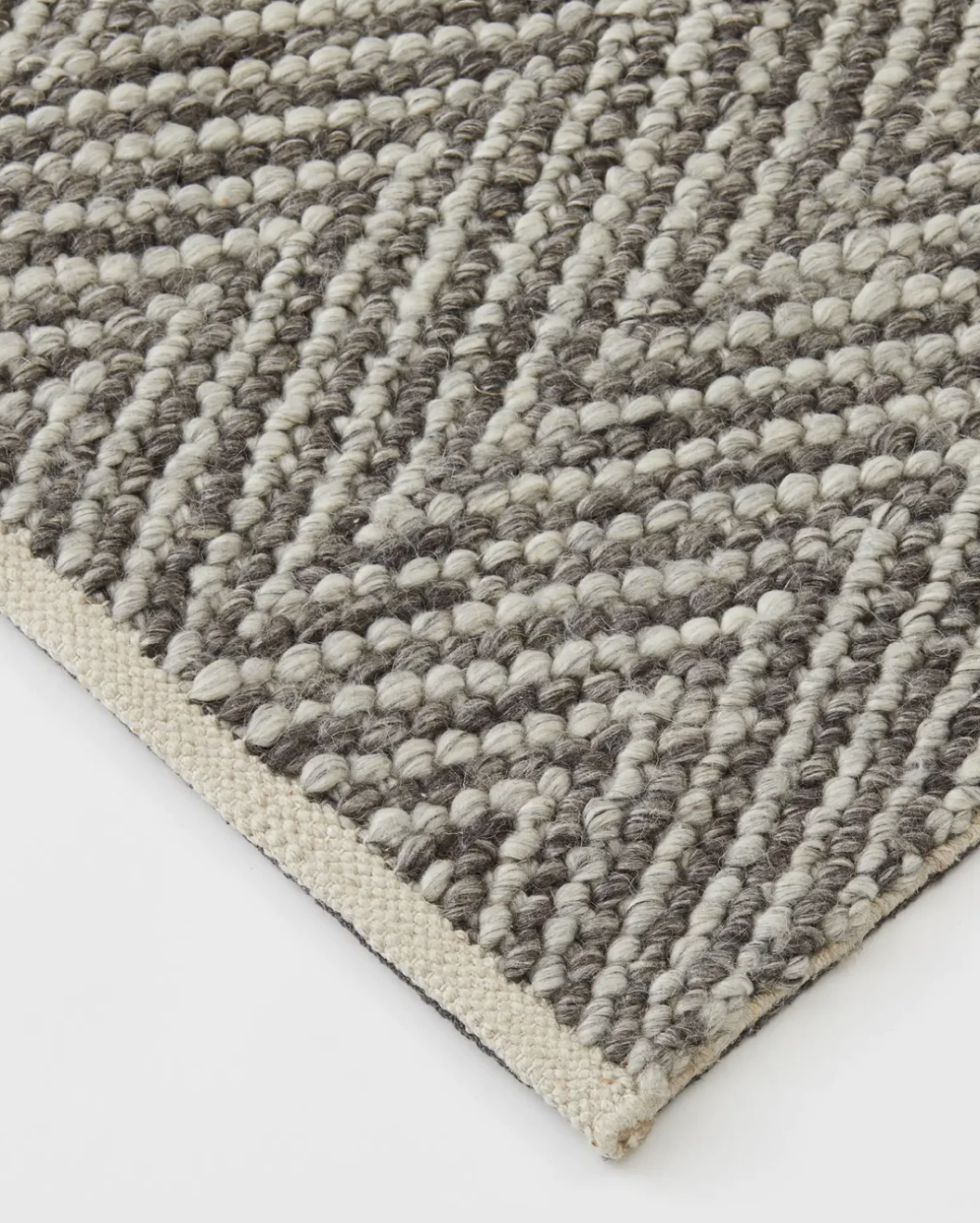 Zambesi Handmade Chevron Rug - Feather