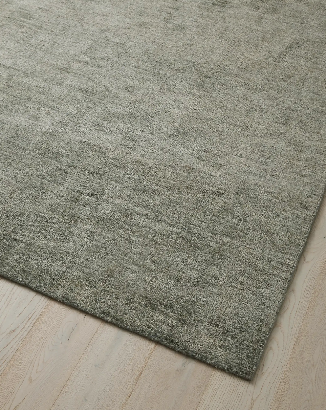 Almonte Hand-Woven Silk & Wool Rug - Olive
