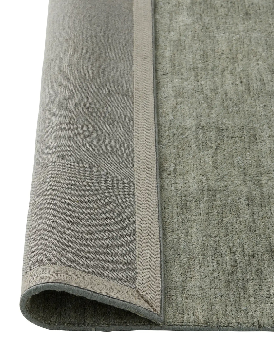 Almonte Hand-Woven Silk & Wool Rug - Olive