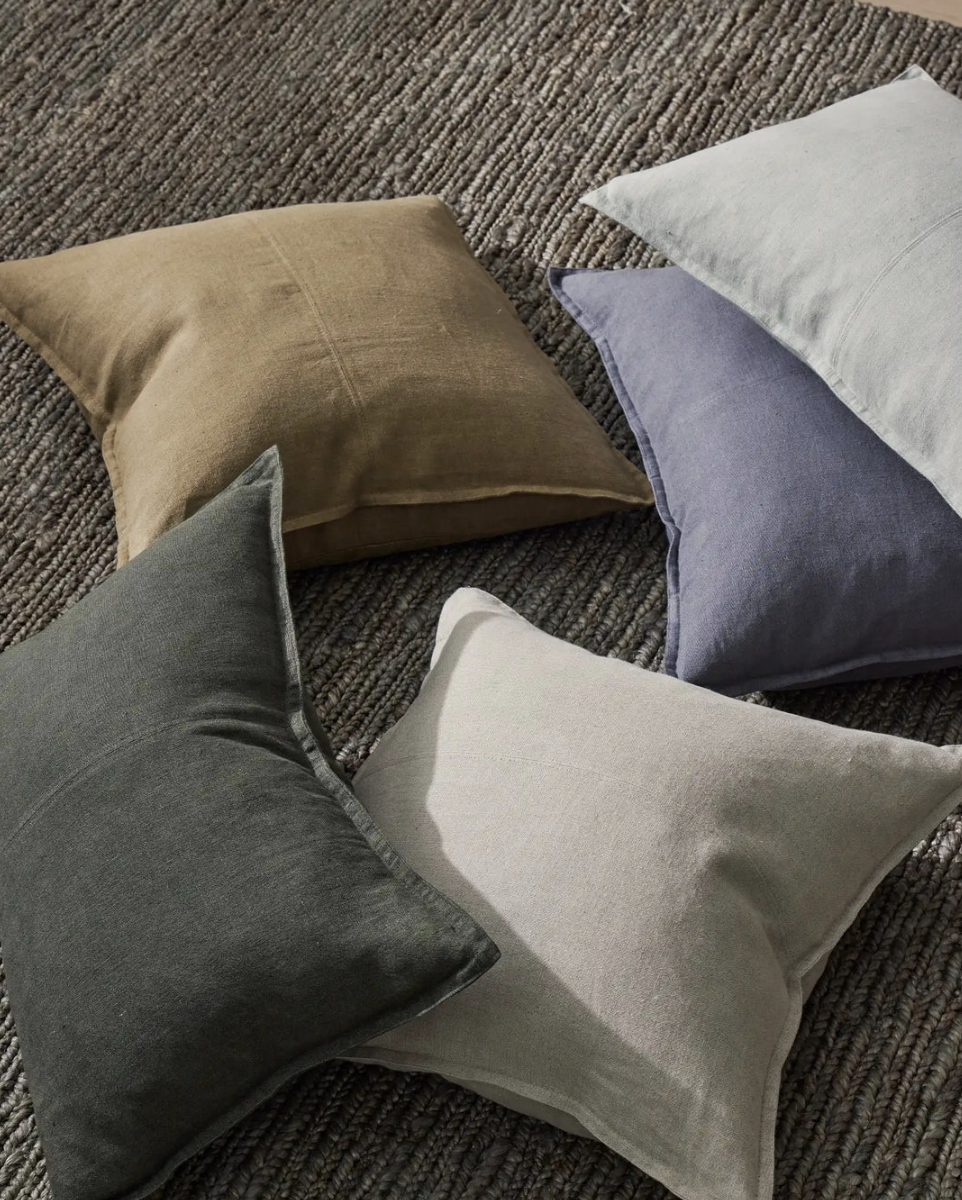 Como Linen Feather Filled Cushion - Linen