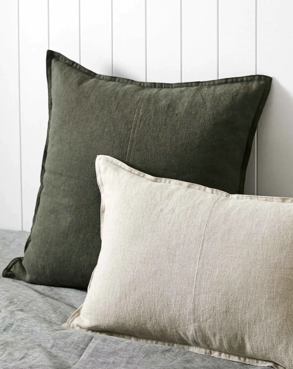 Como Linen Feather Filled Cushion - Linen
