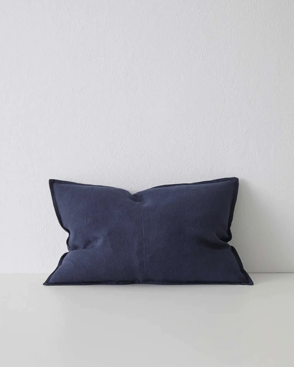 Como Linen Feather Filled Cushion - Ocean