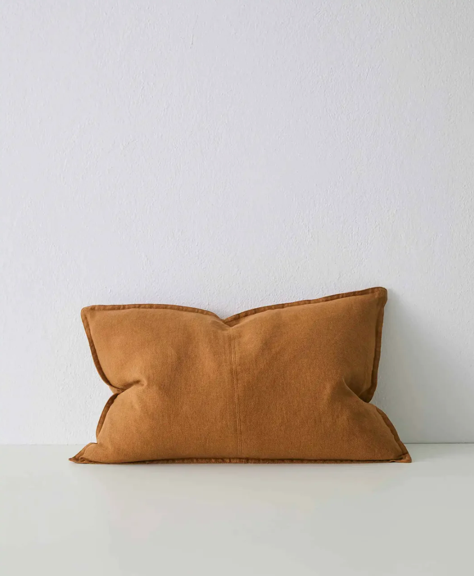 Como Linen Feather Filled Cushion - Spice