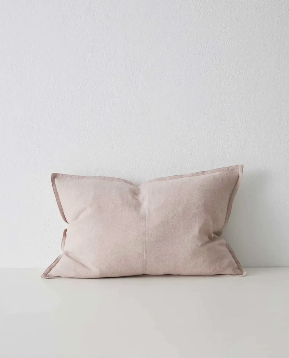 Como Linen Feather Filled Cushion - Blush