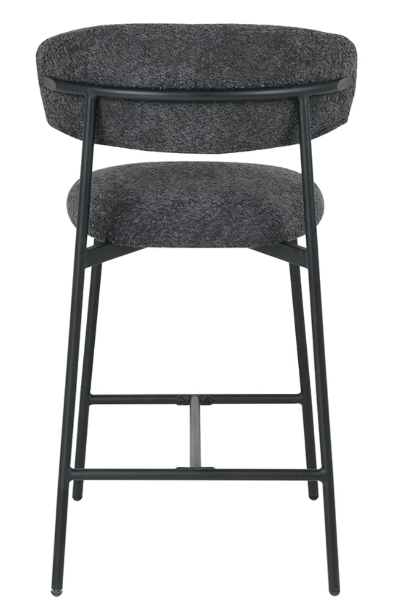 George Counter Stool - Charcoal Chenille