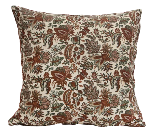 Eloise Filled Euro Cushion - Brick