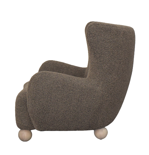 Oliver High Back Armchair - Dark Grey