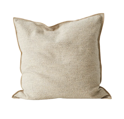 Alberto Feather Filled Bouclé Cushion - Nougat