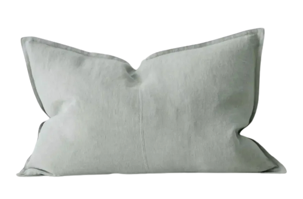 Como Linen Feather Filled Cushion - Laurel