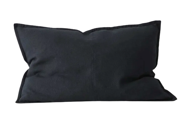 Como Linen Feather Filled Cushion - Shadow
