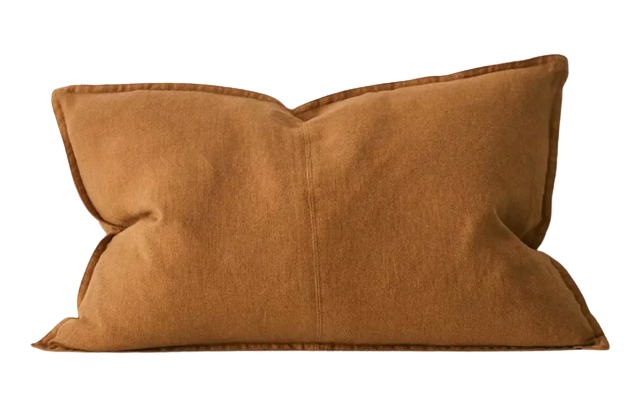 Como Linen Feather Filled Cushion - Spice