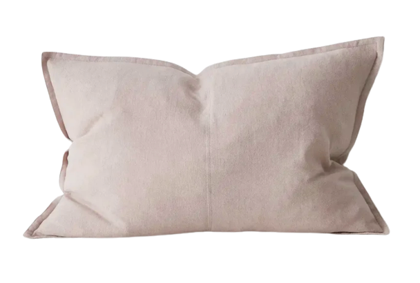Como Linen Feather Filled Cushion - Blush