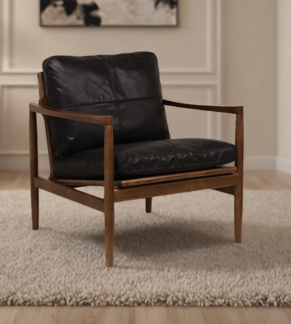 Bailey Midcentury Armchair - Black