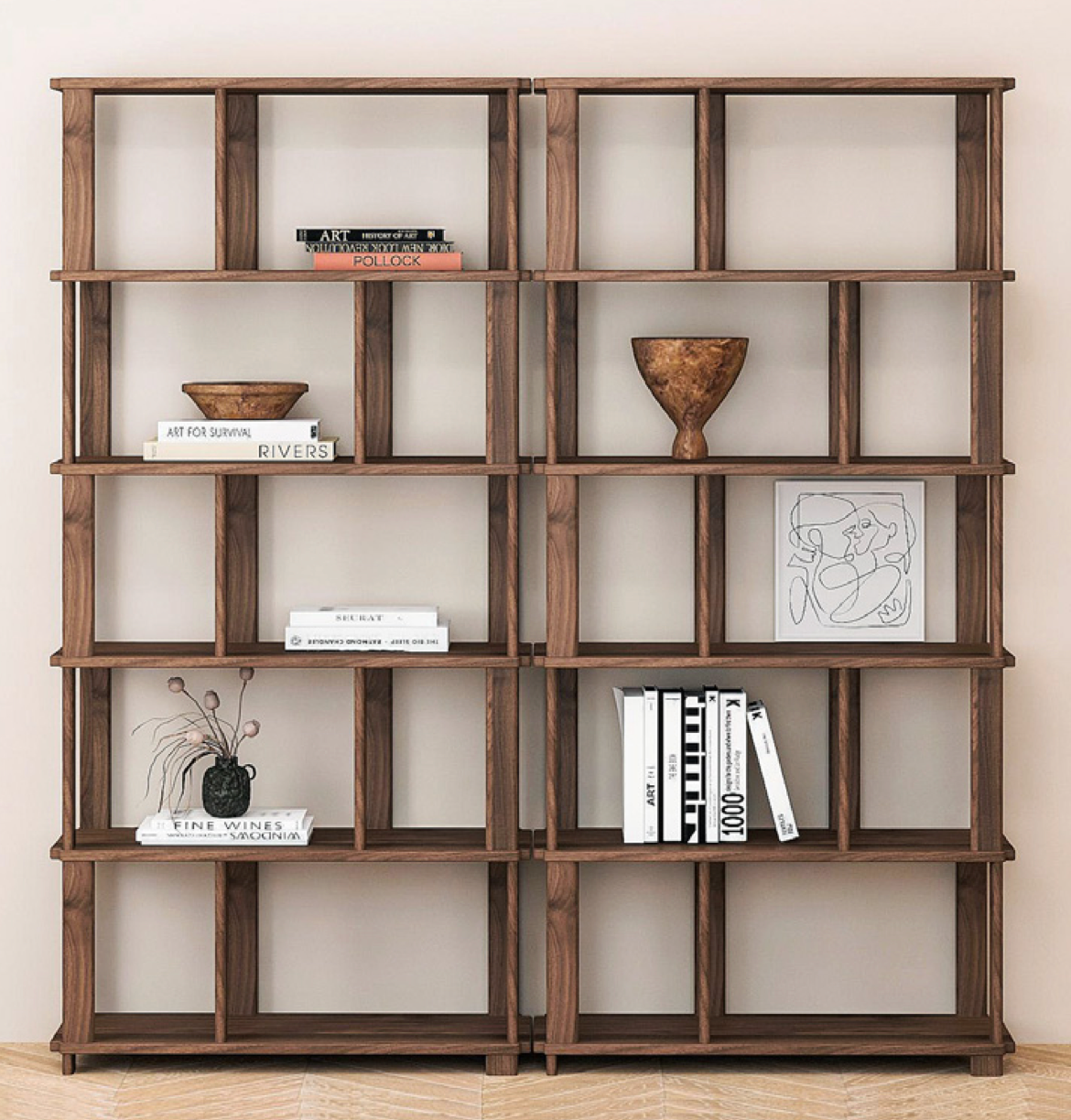 Sola Bookshelves Walnut