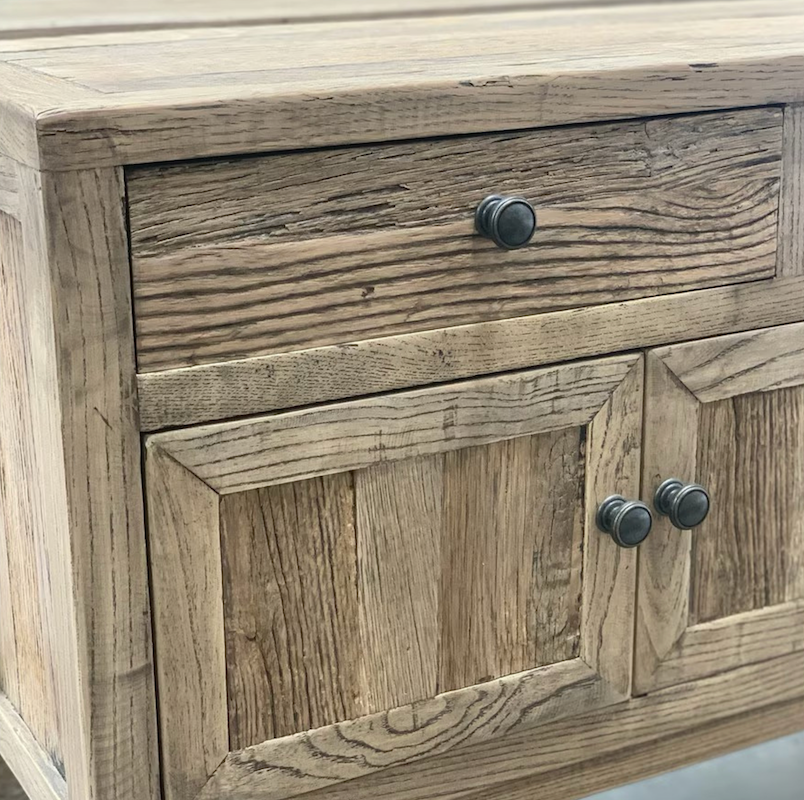 FARMHOUSE OAK & PINE CONSOLE - Natural