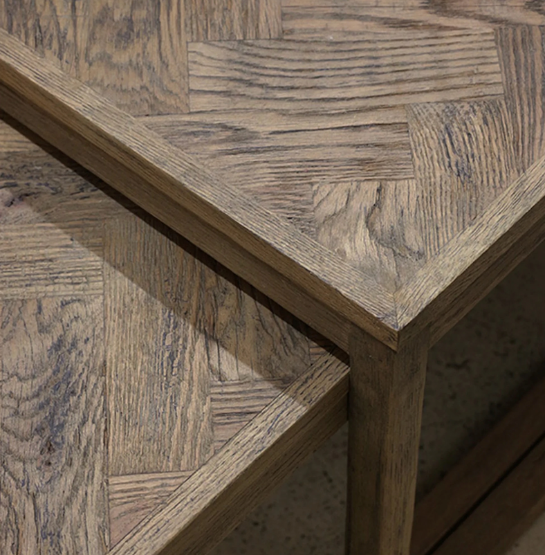 TRIPLETTE COFFEE TABLE OAK