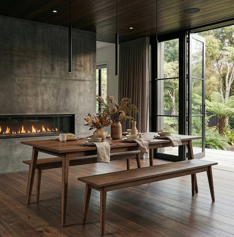 Vaasa Dining Table - Walnut