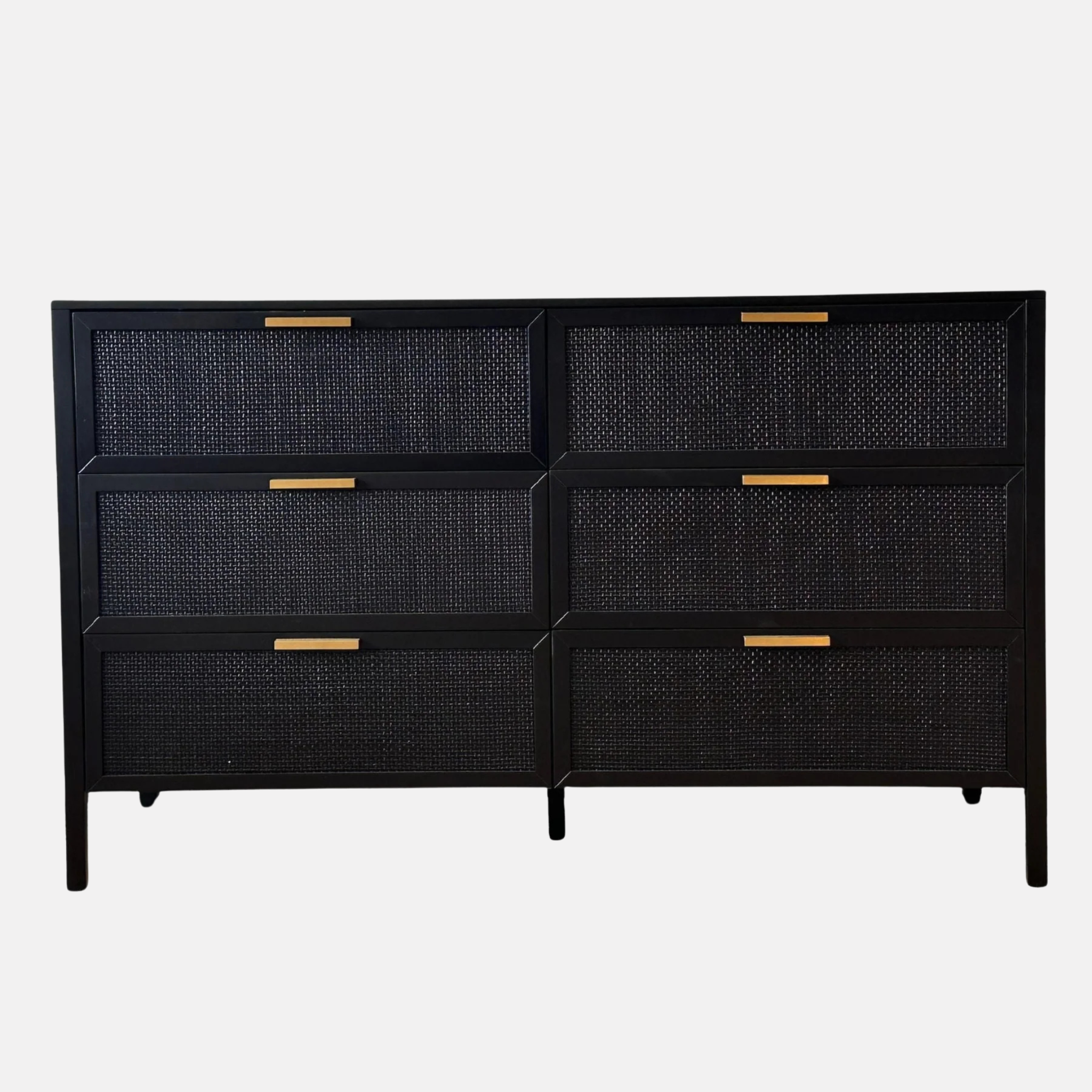 Stamford 6 Drawer Chest - Black