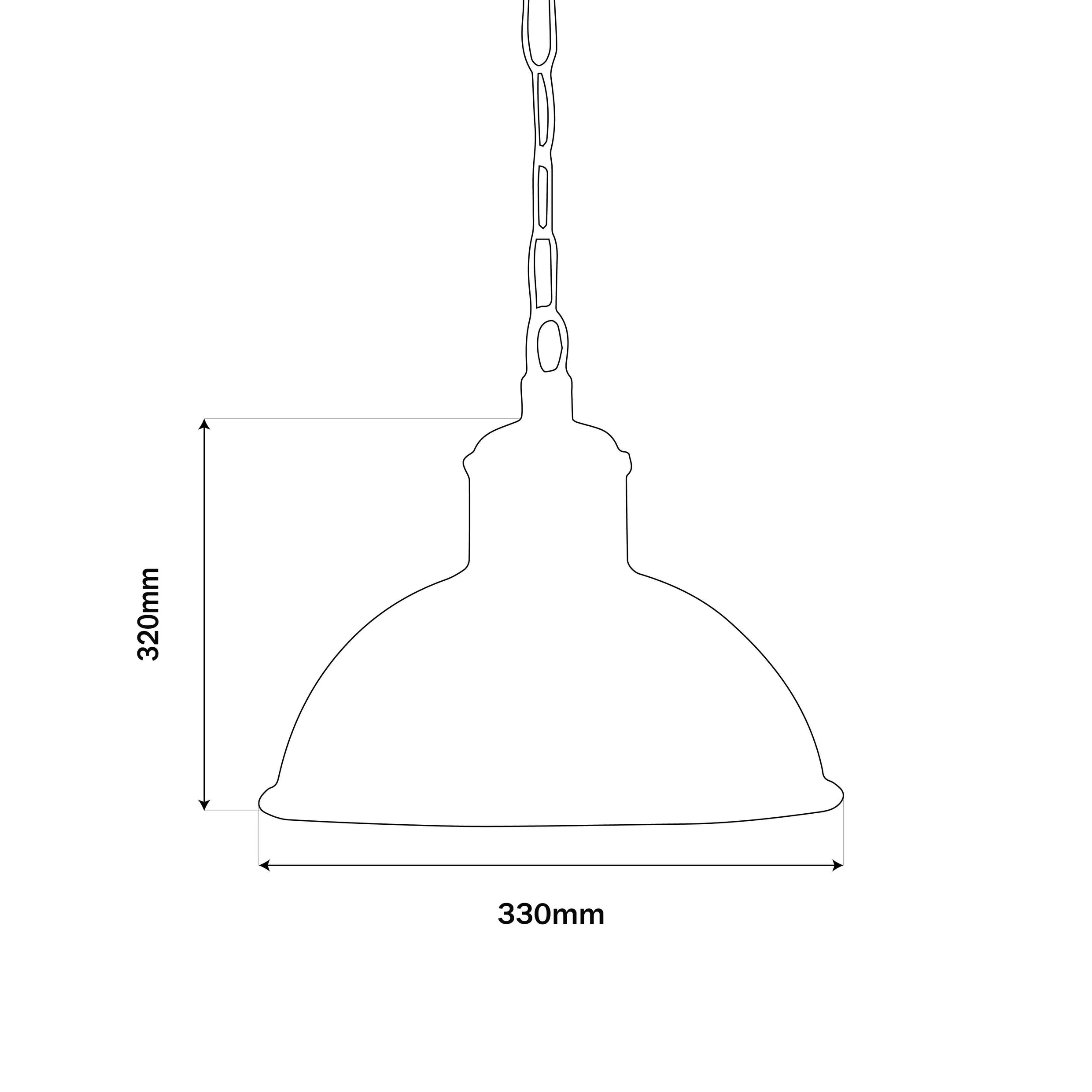 Alto Pendant - Brass
