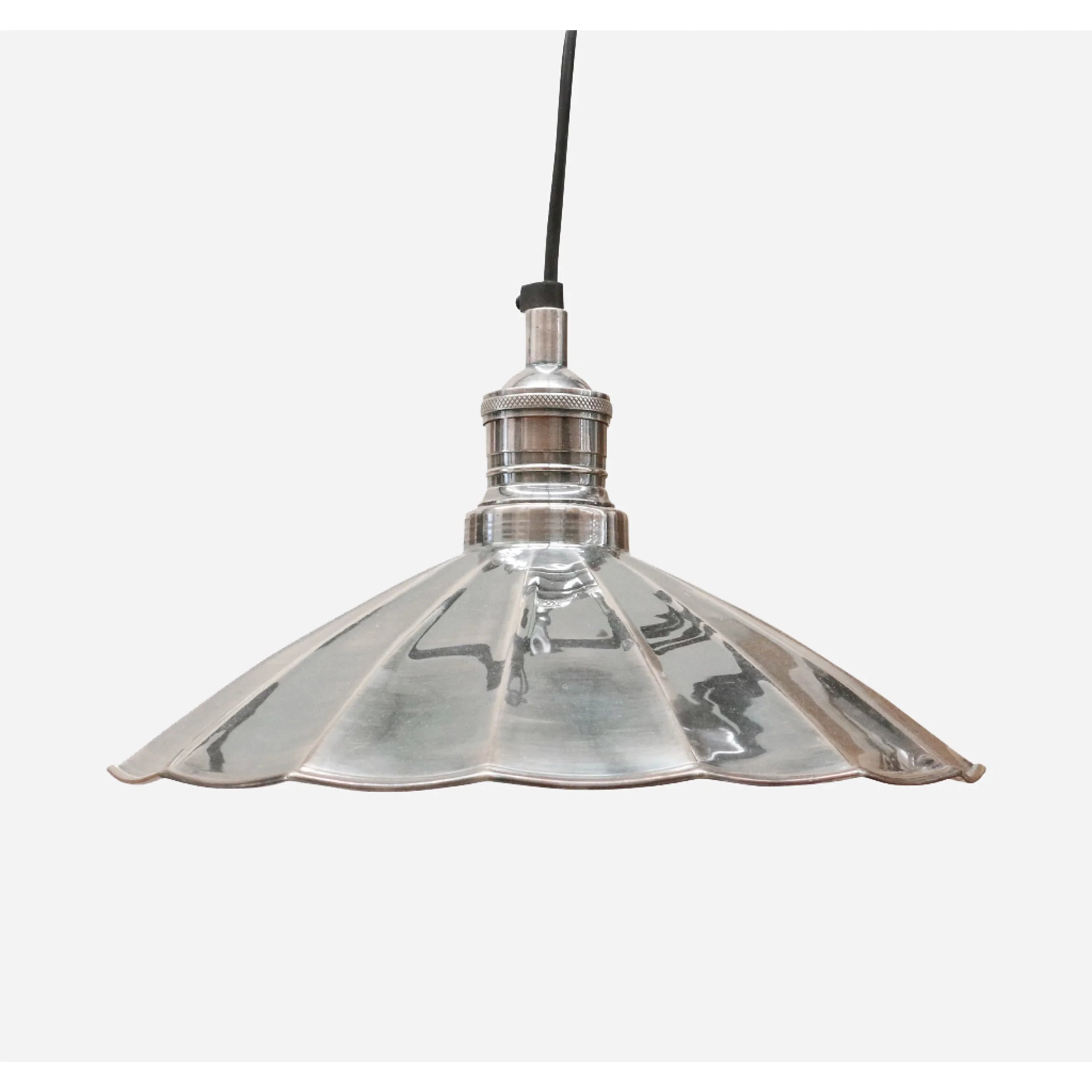 Fluted Nickel Pendant