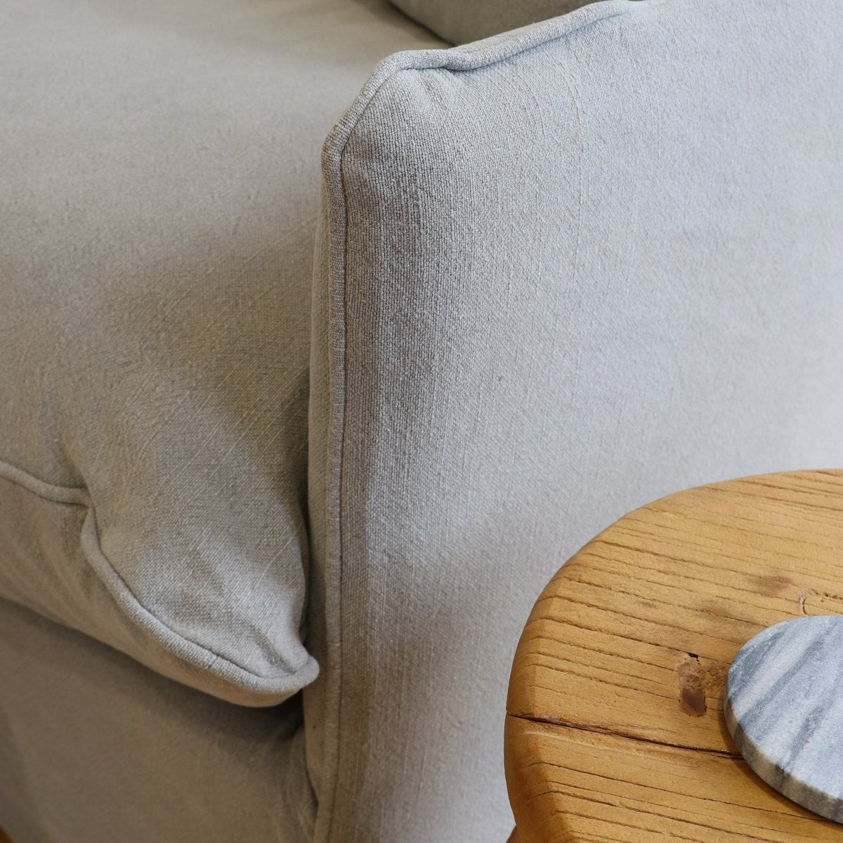 Lotus Slip Cover Armchair - Grey