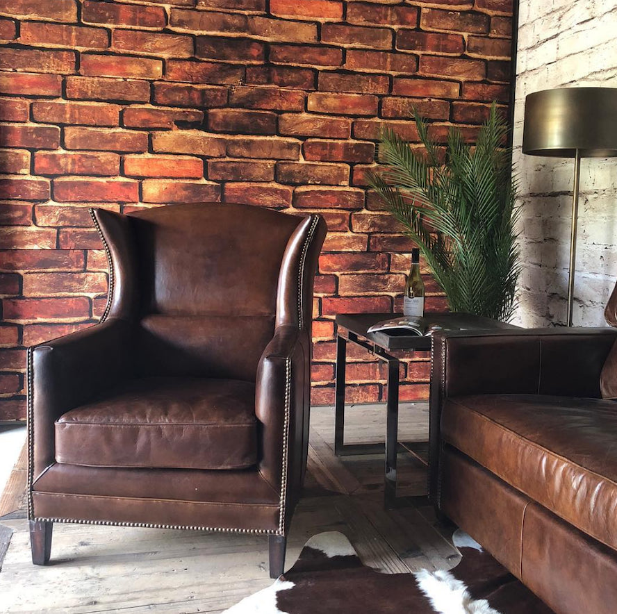 Victor Wing Chair Vintage Cigar