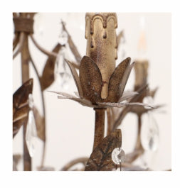 Florence Bambino Chandelier Rubbed Gold
