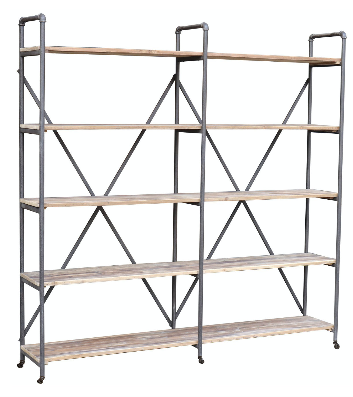 Tube Iron & Wood Shelves