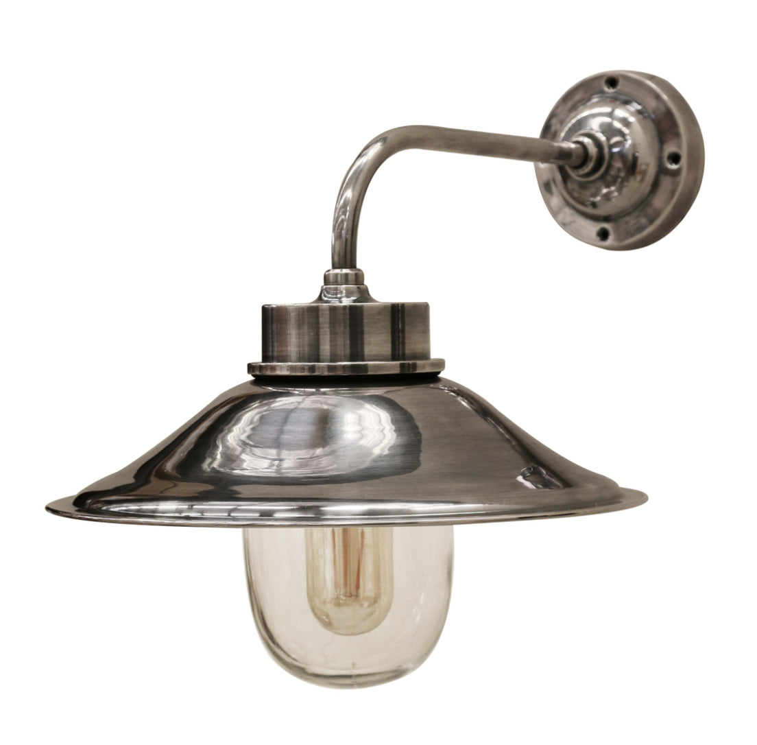 Cape Cod Brass Wall Lamp in Silver Finish