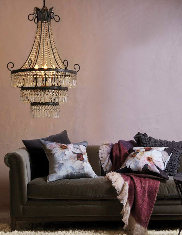 Diana 6 Light Cut Glass Chandelier