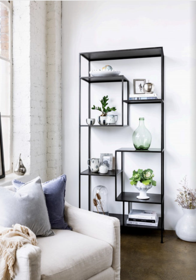 Staggered Iron Shelves Tall