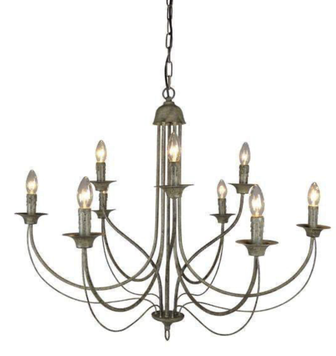 Marcelle 9 Light Iron Chandelier