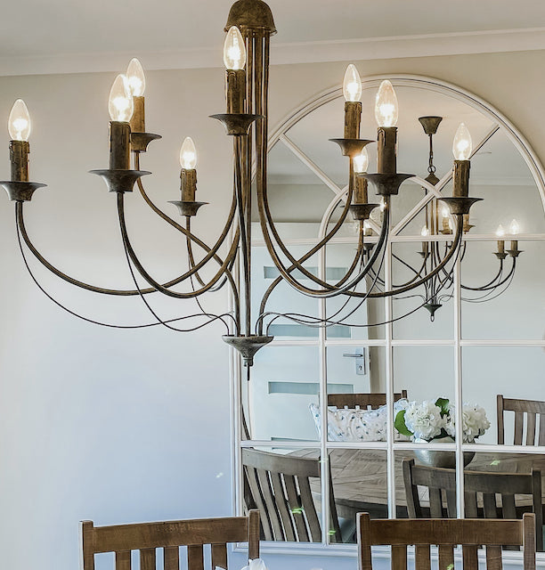 Marcelle 9 Light Iron Chandelier