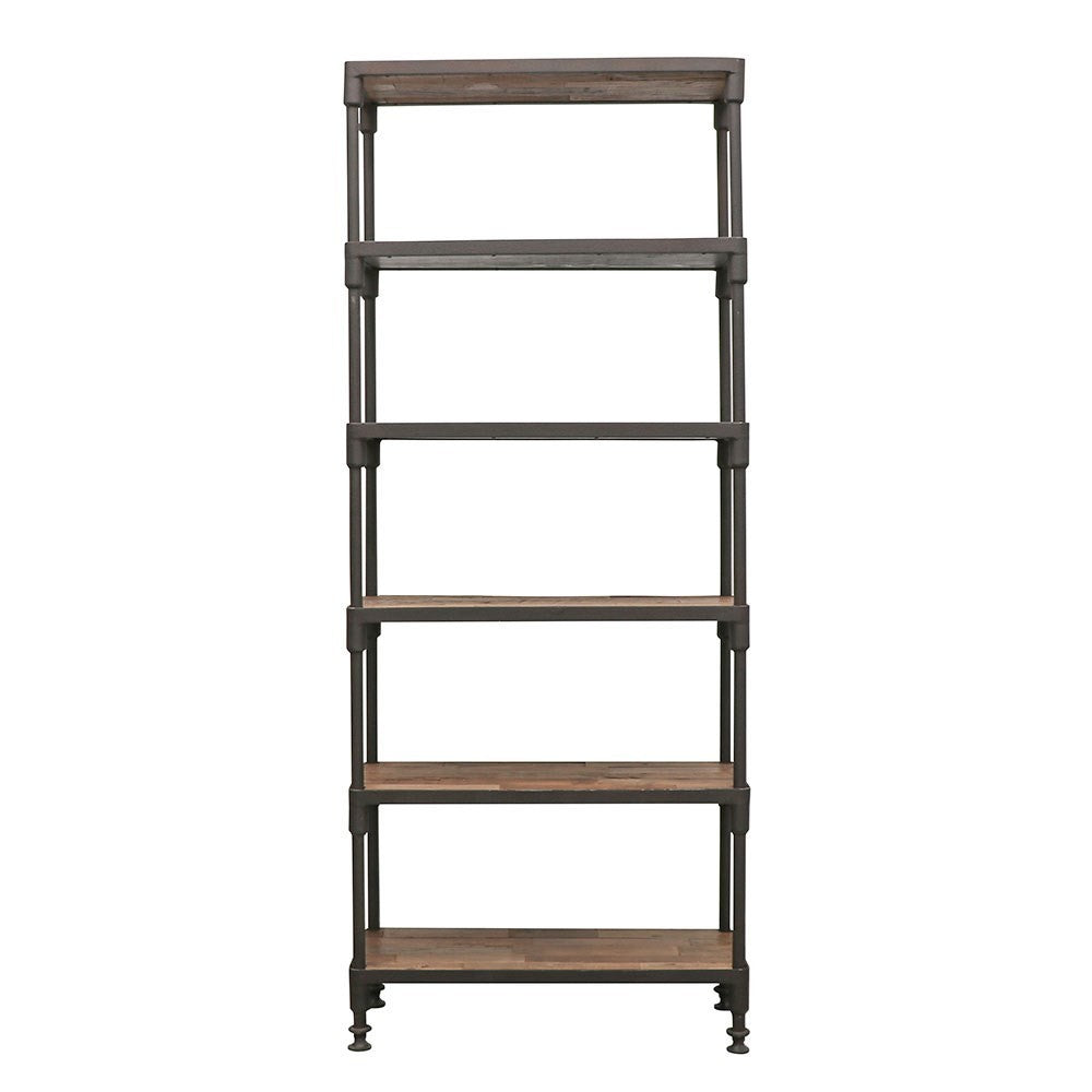 Industrial Metal Book Shelf Narrow