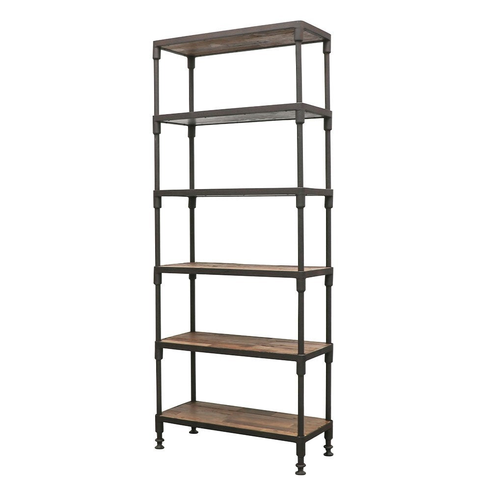 Industrial Metal Book Shelf Narrow