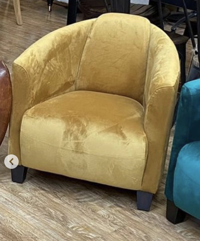 Rocket Velvet Tub Mustard