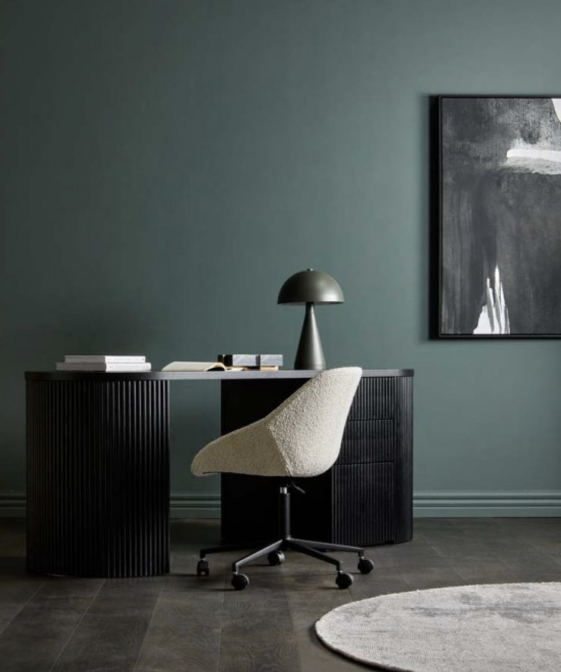 Benjamin Grande Desk Matt Black