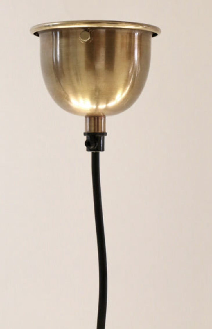 Gasden Hanging Light Fitting Brass