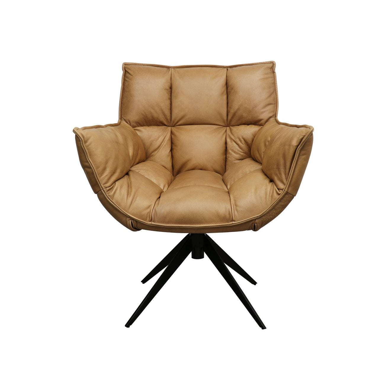 12293 Memphis Swivel Armchair Tan Leather