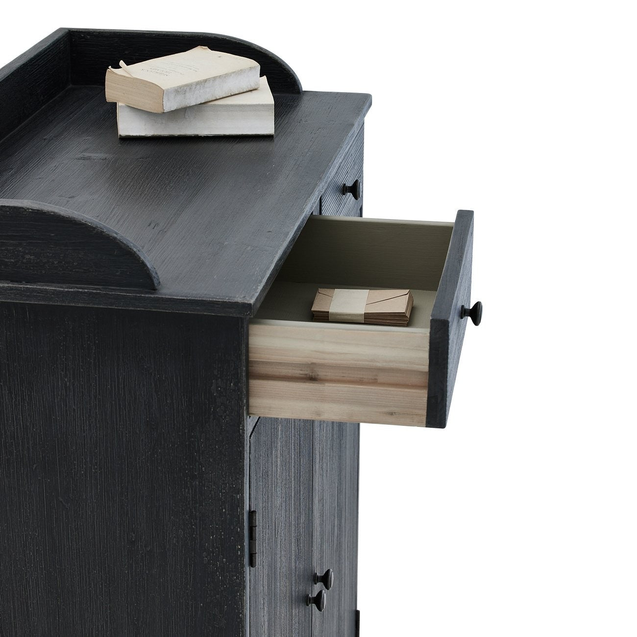 Antonio Cabinet - Rustic Black