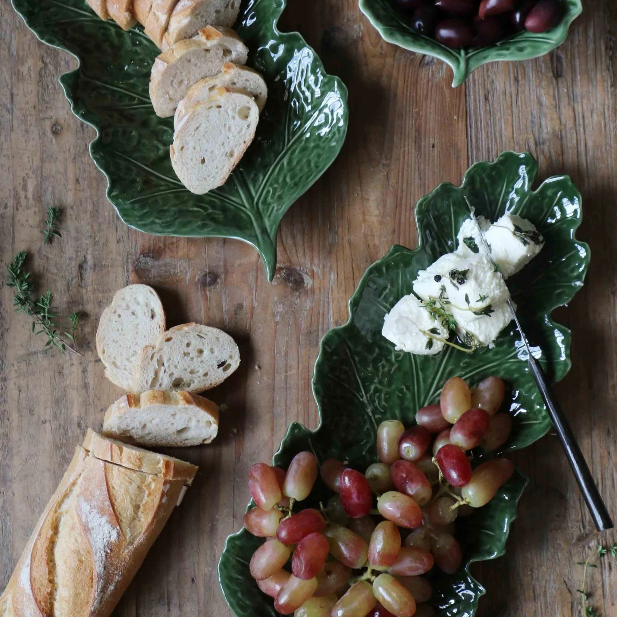 Vine Leaf Platter Set of 2