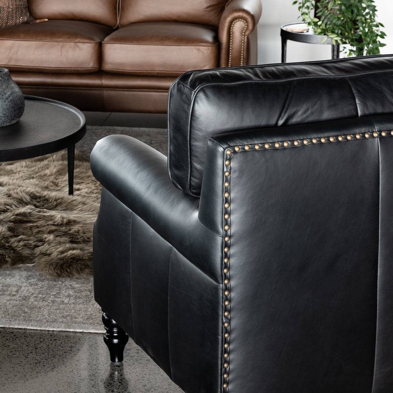 Brunton 3 Seater Sofa - Black