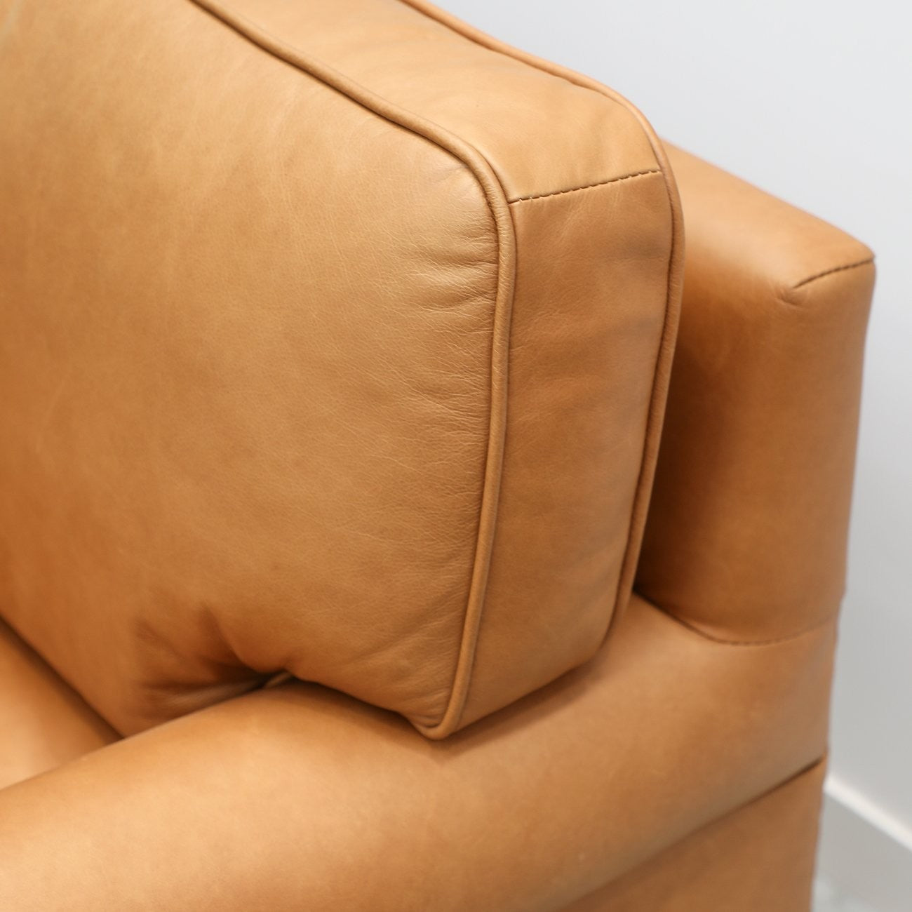 13381 Brunton 2 Seater Sofa Camel Close1
